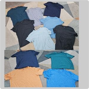Men's T-Shirt Bundle of 11 shirts, sizes Small and Medium